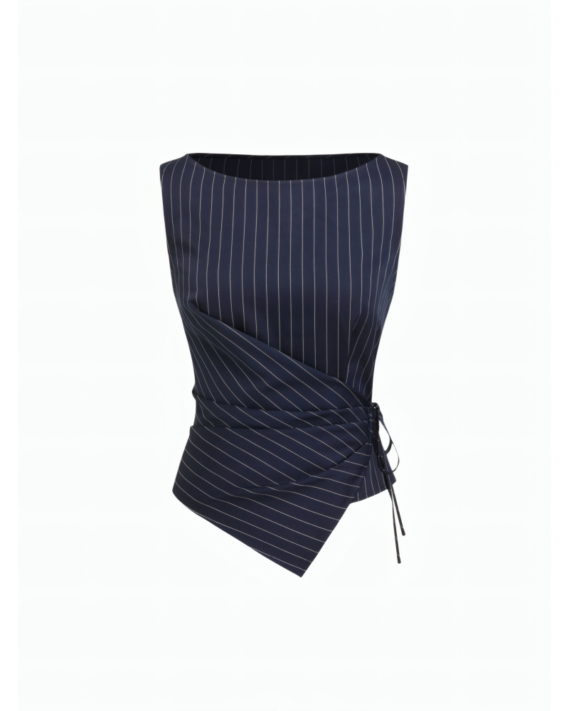 Stephanie Pinstripe Pant Set