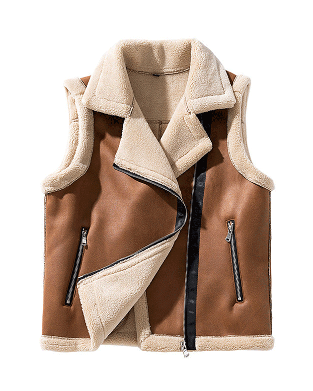 Come My Way Shearling Vest