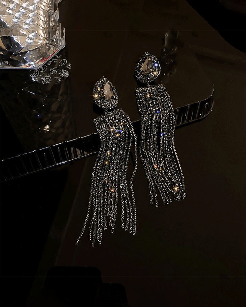 Tassel Rhinestone Earrings