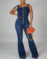 Suspender Denim Jumpsuit