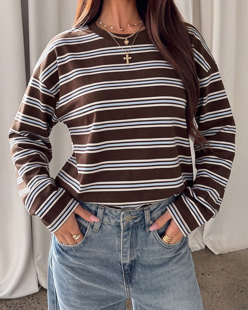 Effortless Open-Back Stripe Top