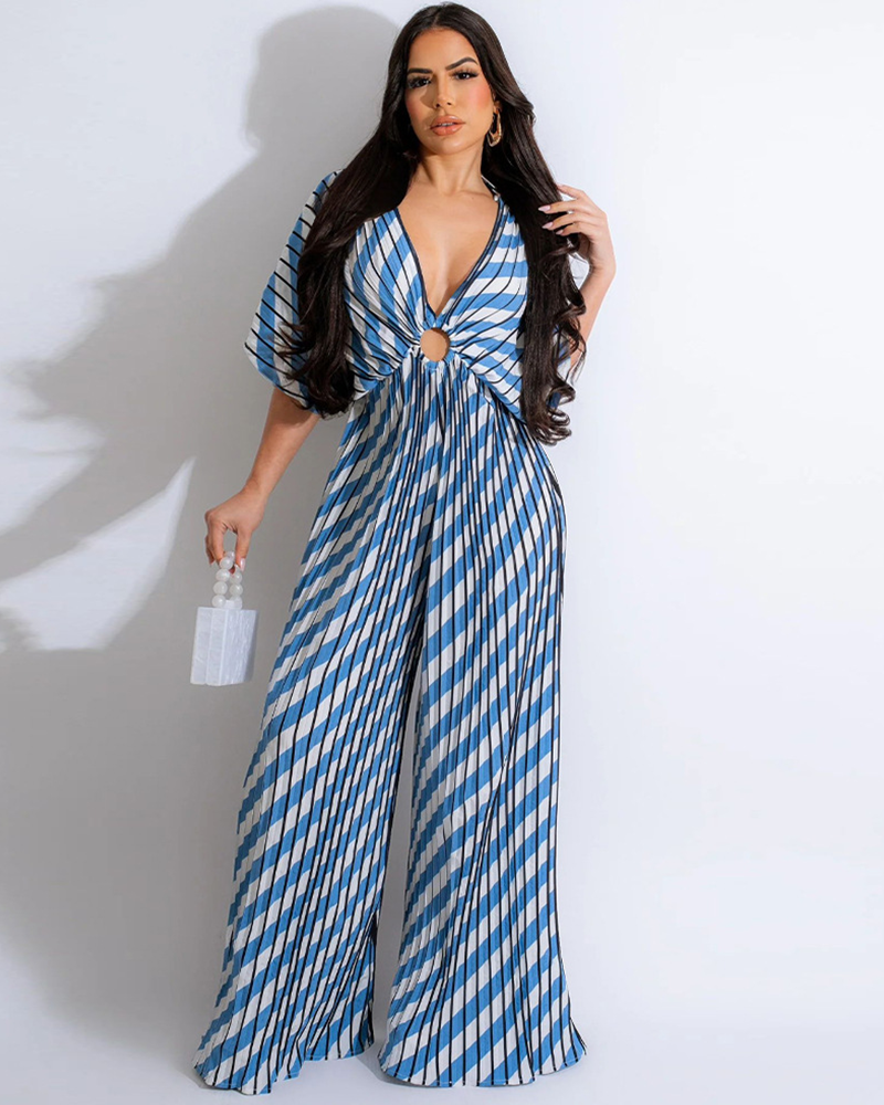 Sangria Stripe Jumpsuit