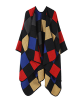 Color Weave Poncho