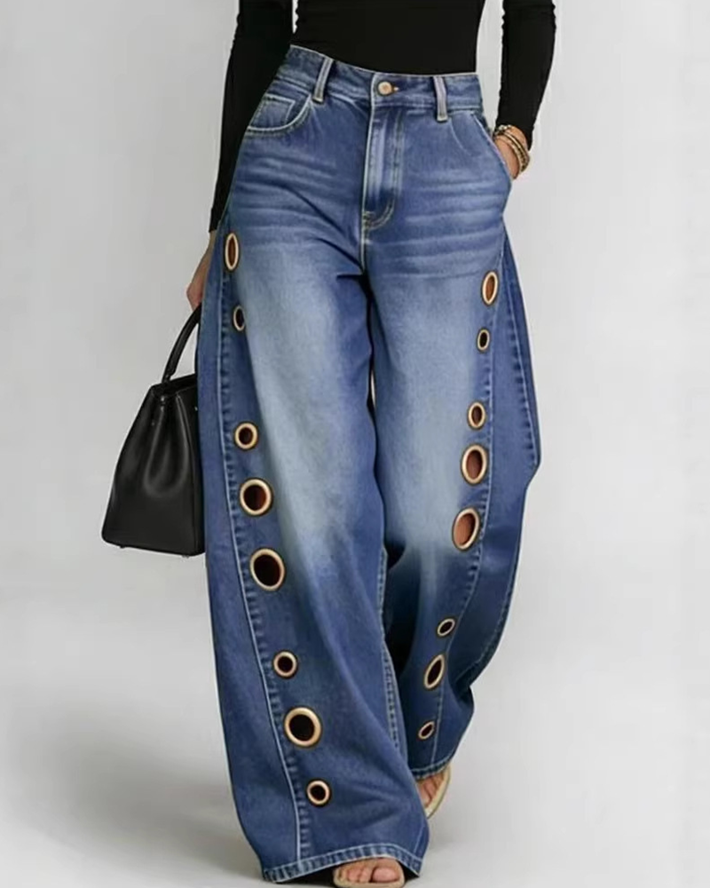Metallic Rebel Jeans