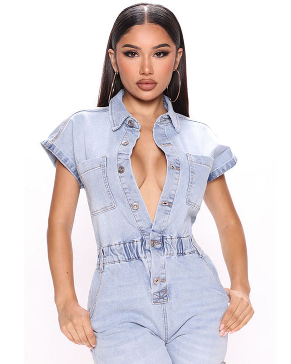 Tiffany Denim Romper