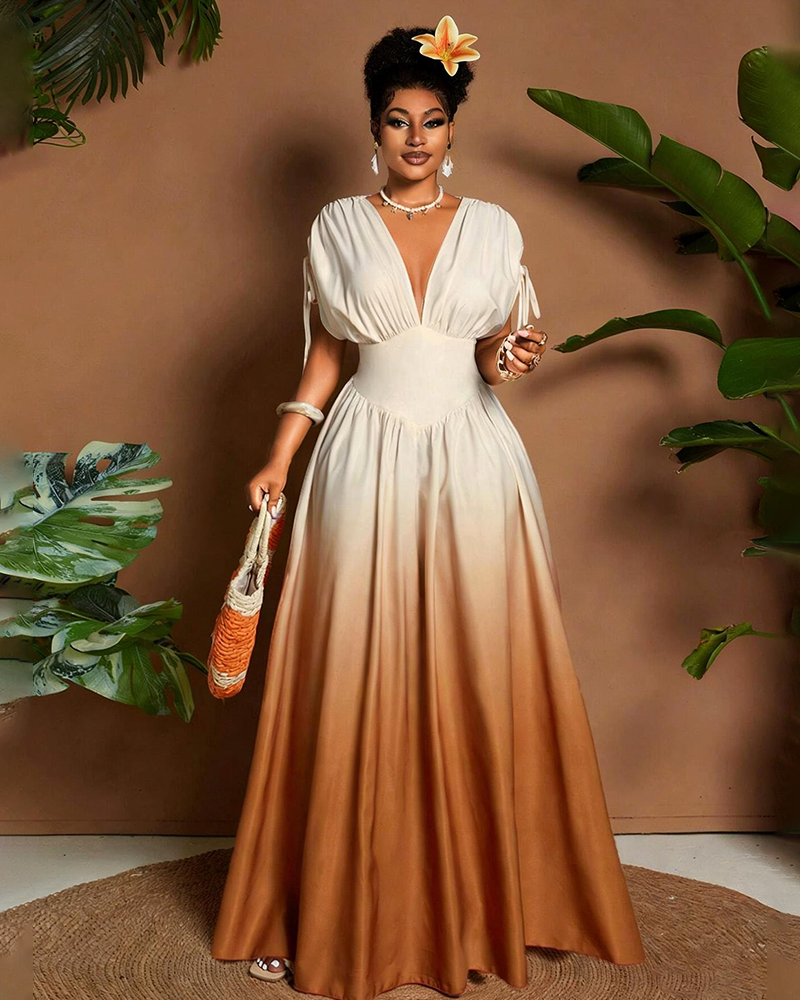 Gradient Horizon Maxi Dress