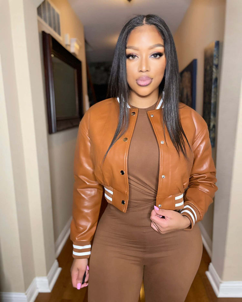 Varsity leather â Snazzyin