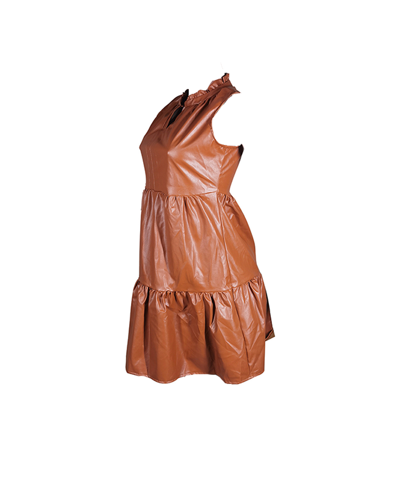 Vegan Leather Dress