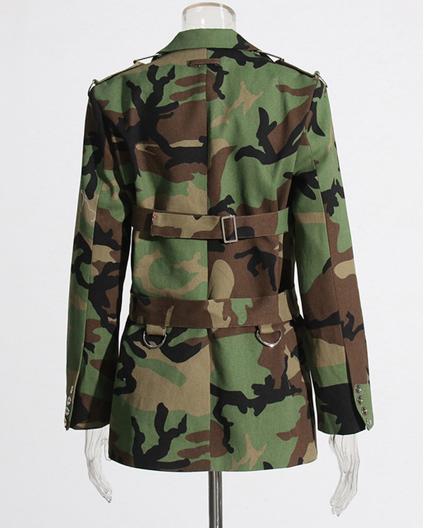 Glitter Glam Camo Coat