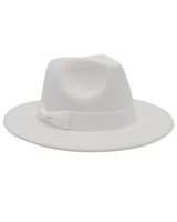 Bow Solid Color Fedora