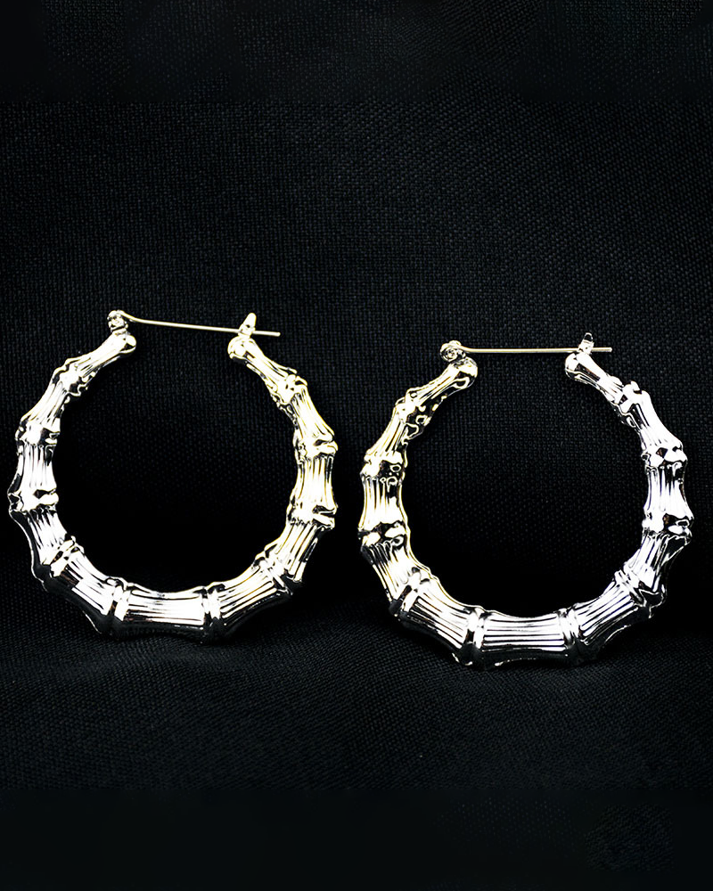 Oversized Bamboo Earrings