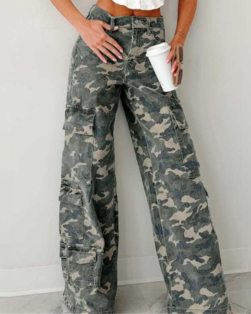 Wild Girl Cargo Denim Jeans