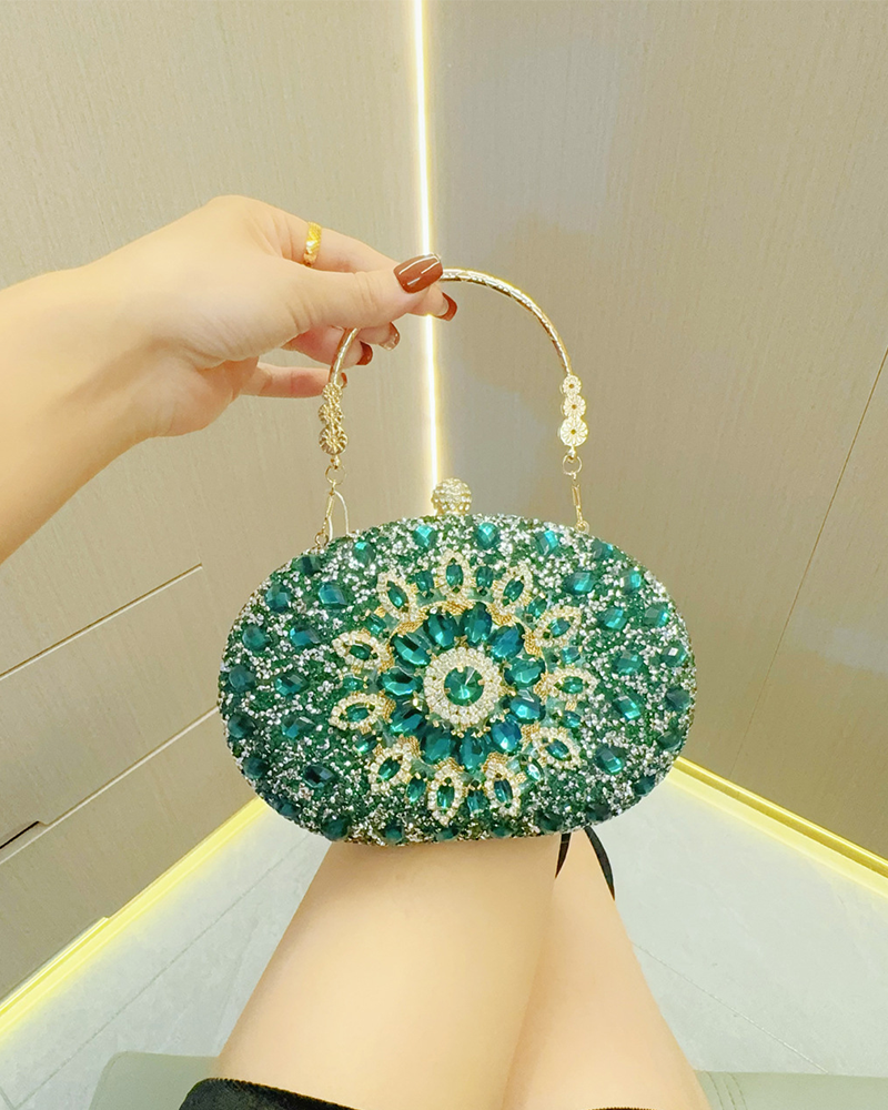 Radiant Rhinestone Handbag