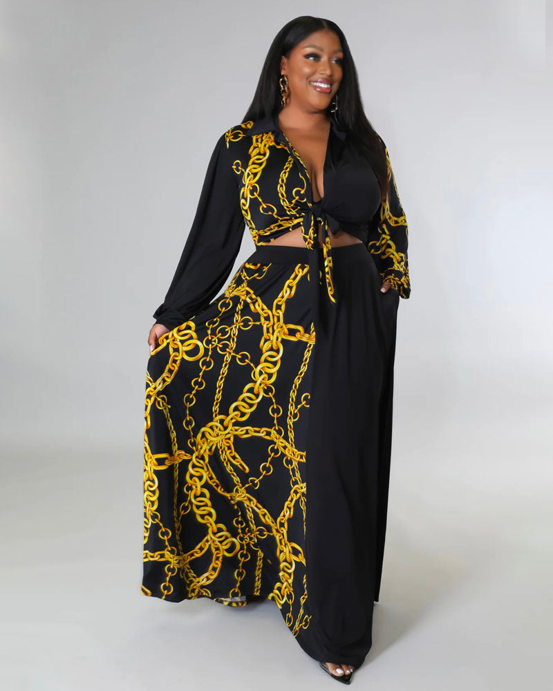 Black and Gold Bold Skirt Set – Snazzyin