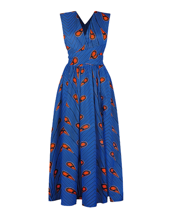 The AFRICAN PRINT FARA INFINITY DRESS