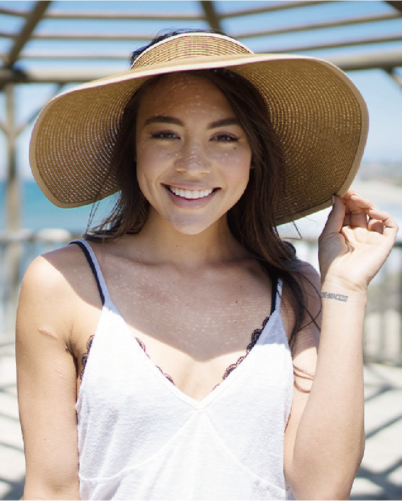 Foldable Easy Carry Straw Sun Visor Hat