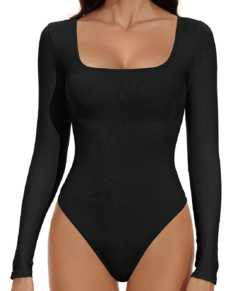 Real Feel Square Neck Bodysuit