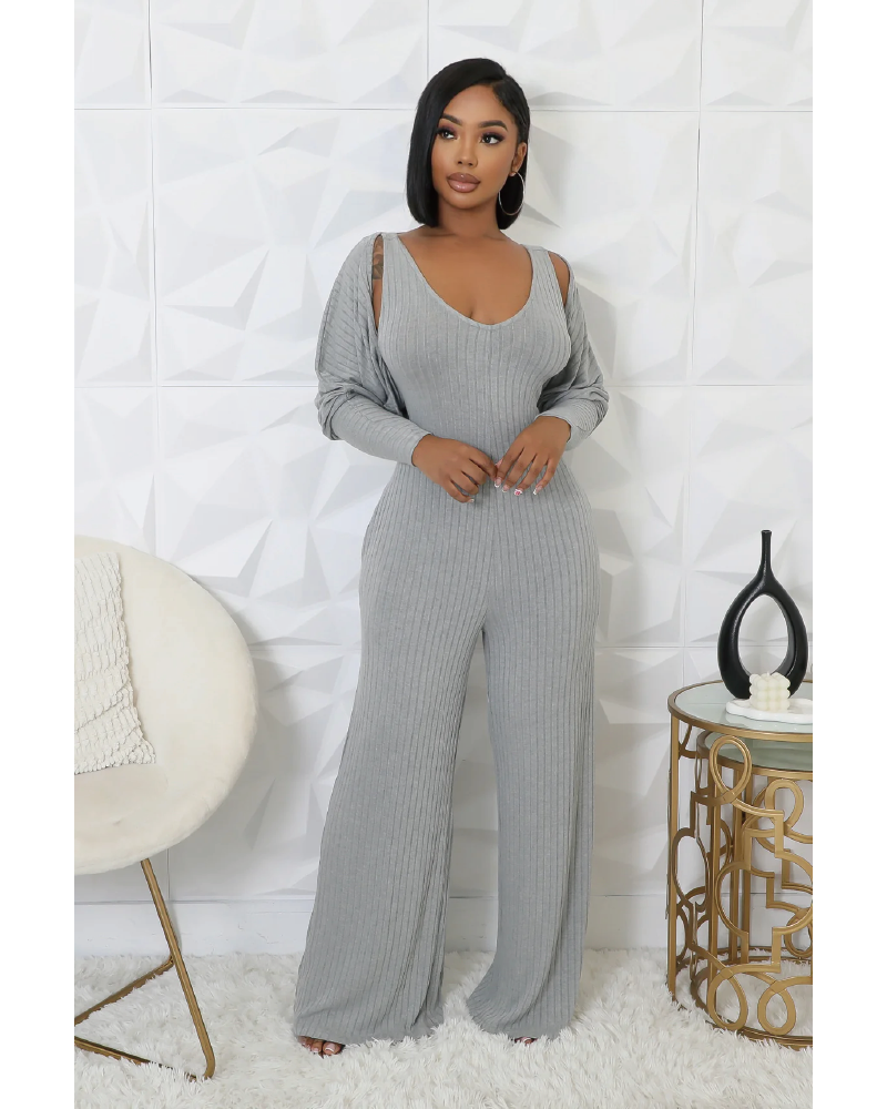 2pc New Story Jumpsuit Set