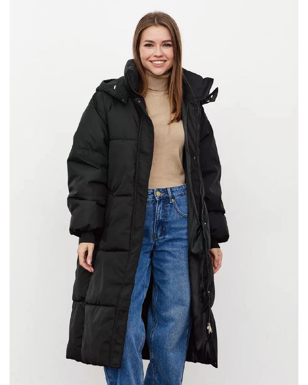 Hooded Long Down Puffer Parka Coat