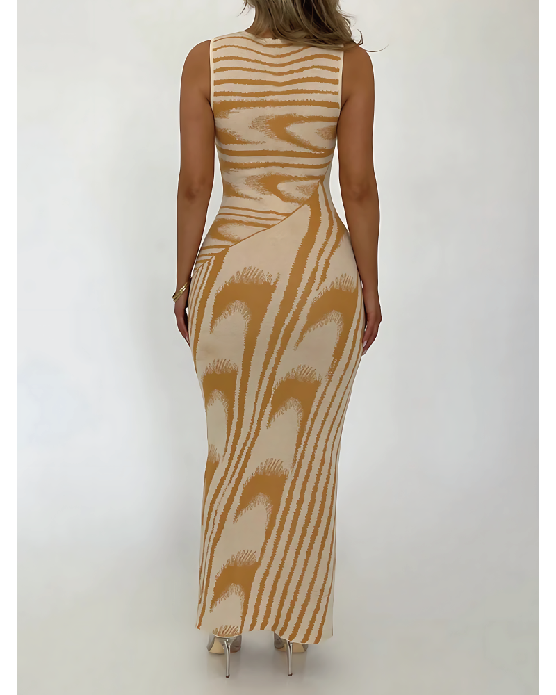 DIFFERENT DIRECTIONS SWIRL DRESS