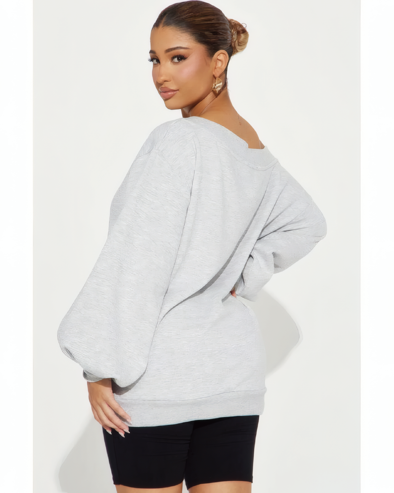 Vera Off Shoulder Oversized Sweatshirt