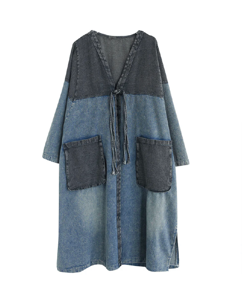 Kamille Big Pockets Denim Coat