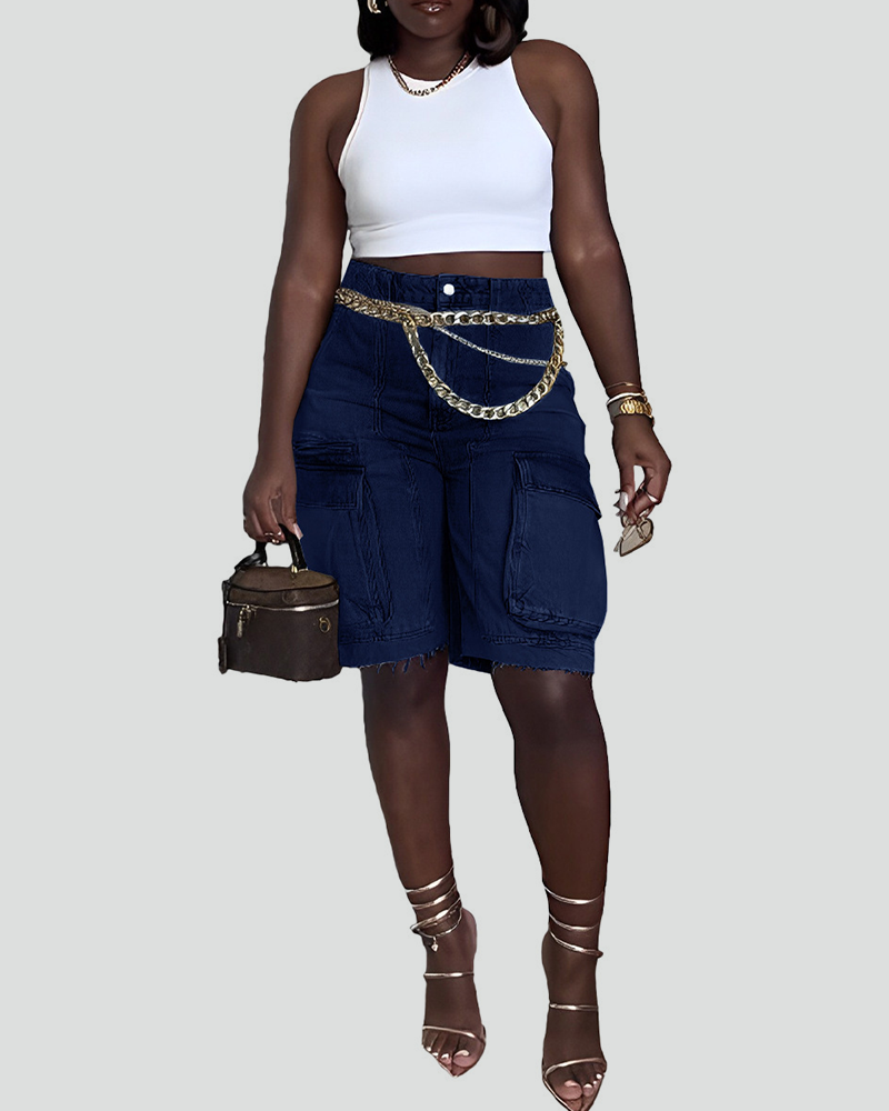 Kent Cargo Denim Shorts