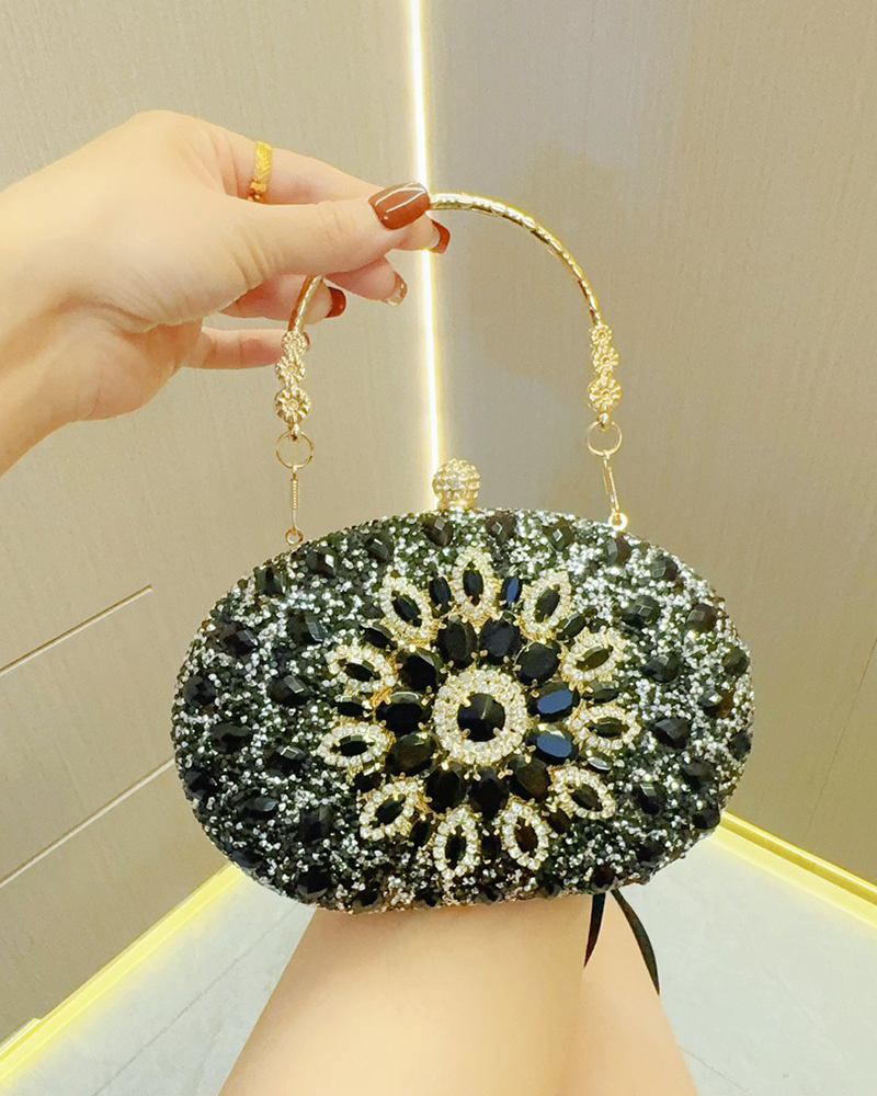 Radiant Rhinestone Handbag
