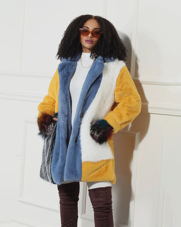 Shaggy Faux Fur Coat