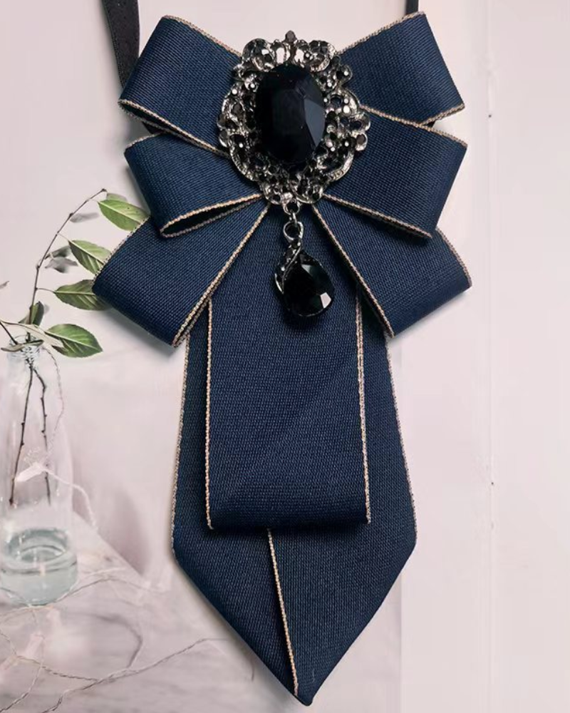 Delicate Bow Brooch Handmade Tie
