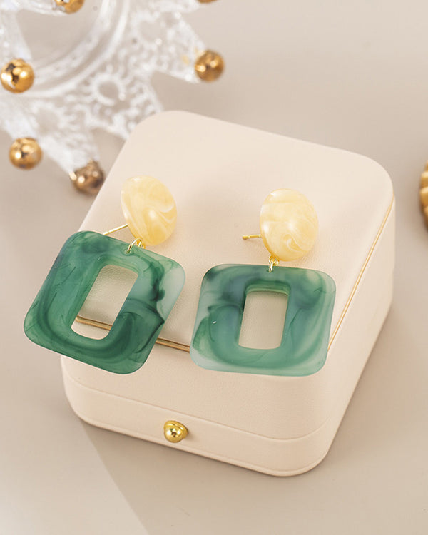 Square Drop Earrings