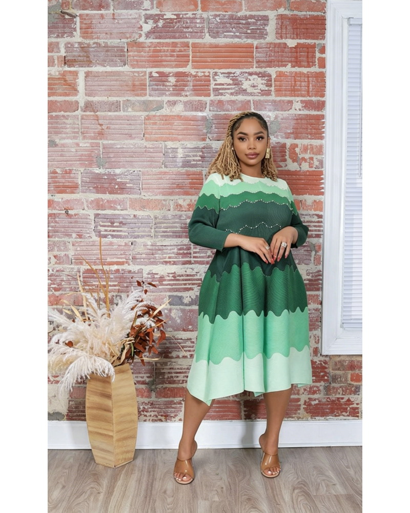 Elegance in Pearls Midi Dress