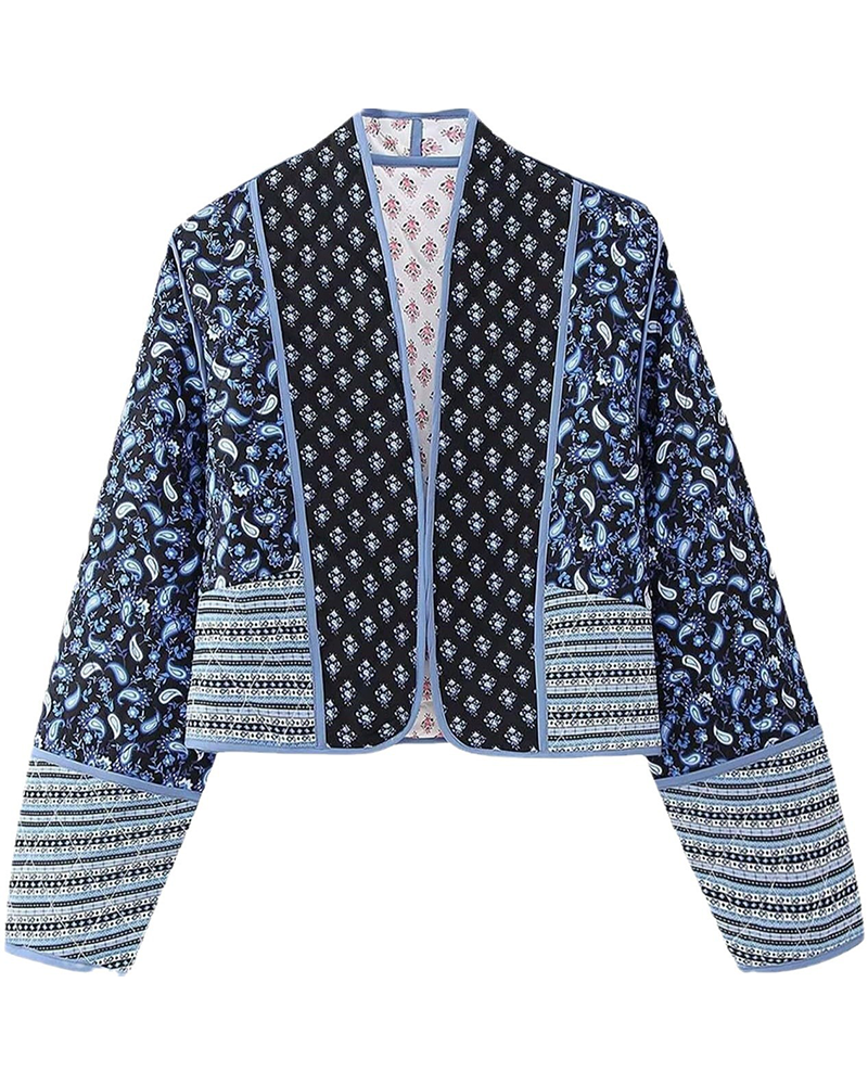 Quilted Blossom Coat