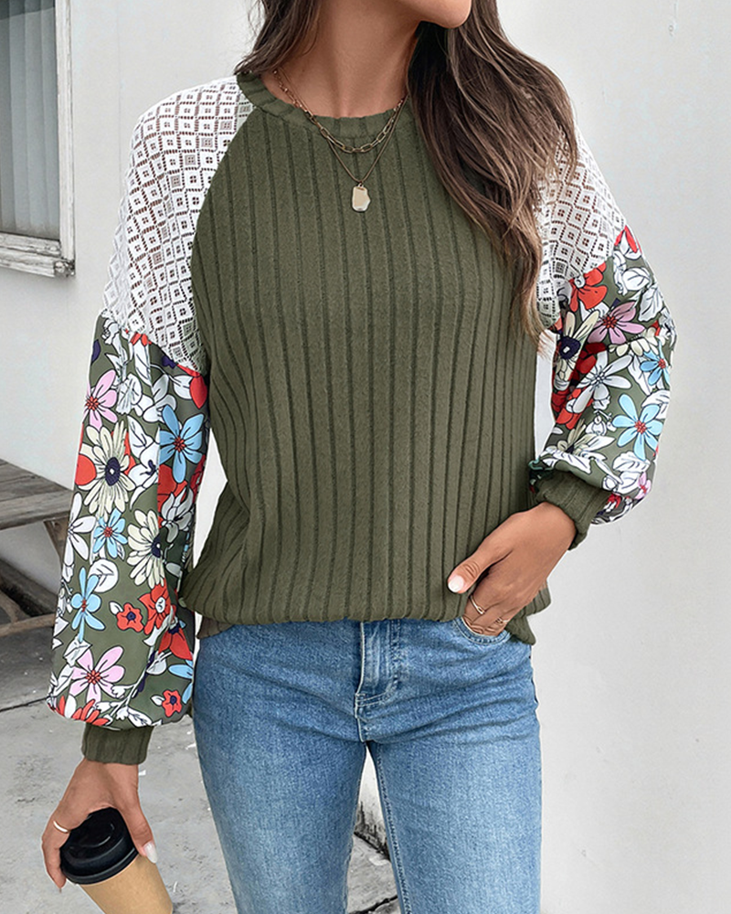 Floral Pop Sweater