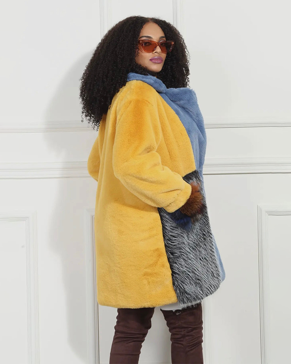 Shaggy Faux Fur Coat