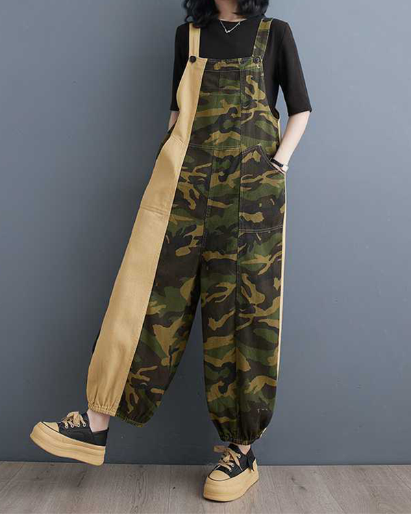 Camo Strut Overalls