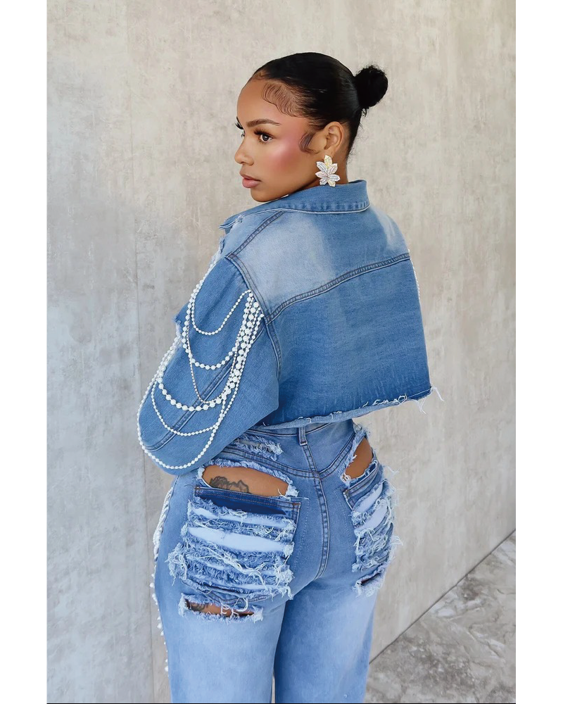 Stays On Me Denim Jacket