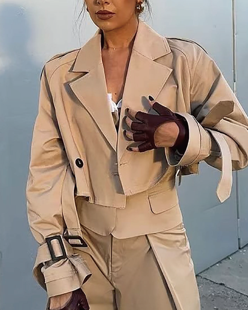 Crop Trench Coat