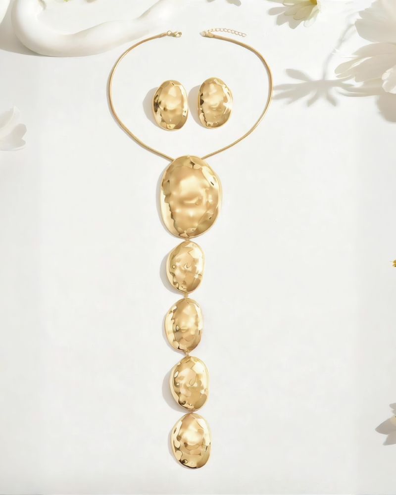 Statement Necklace Earrings Set