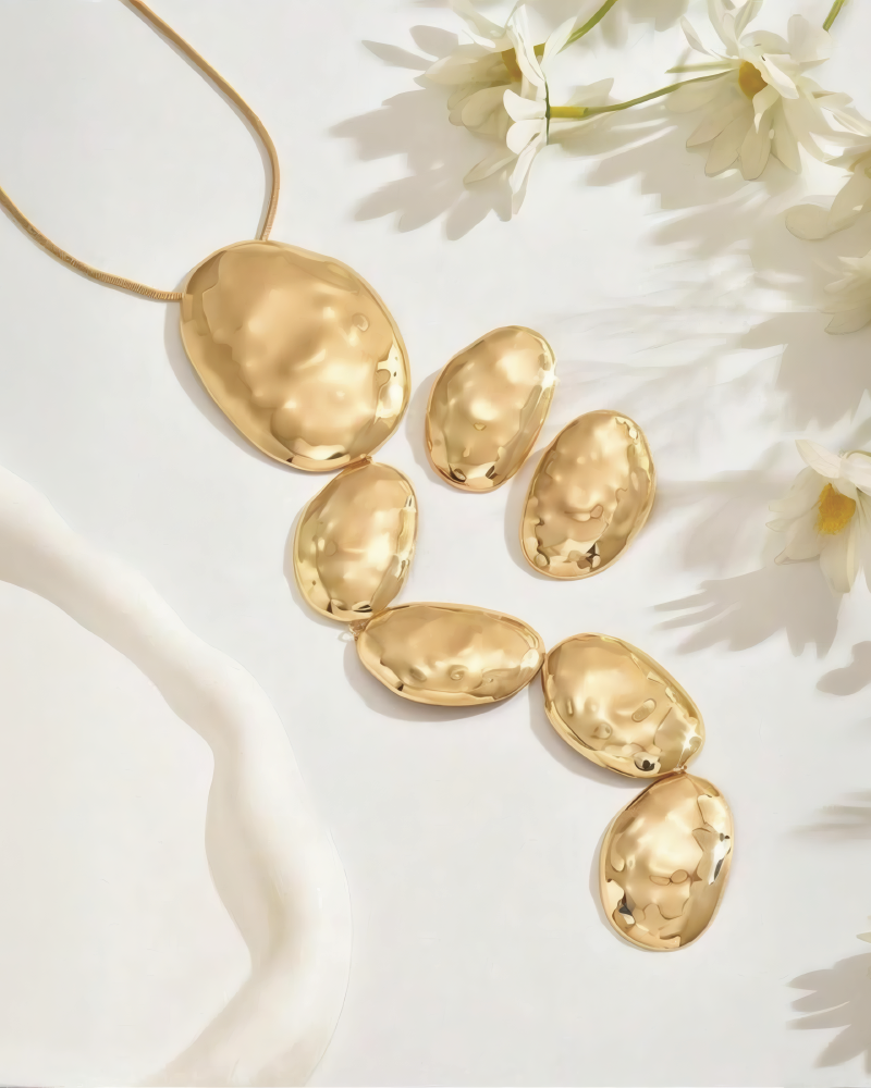 Statement Necklace Earrings Set