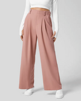 Wide Leg Waffle Work Pants