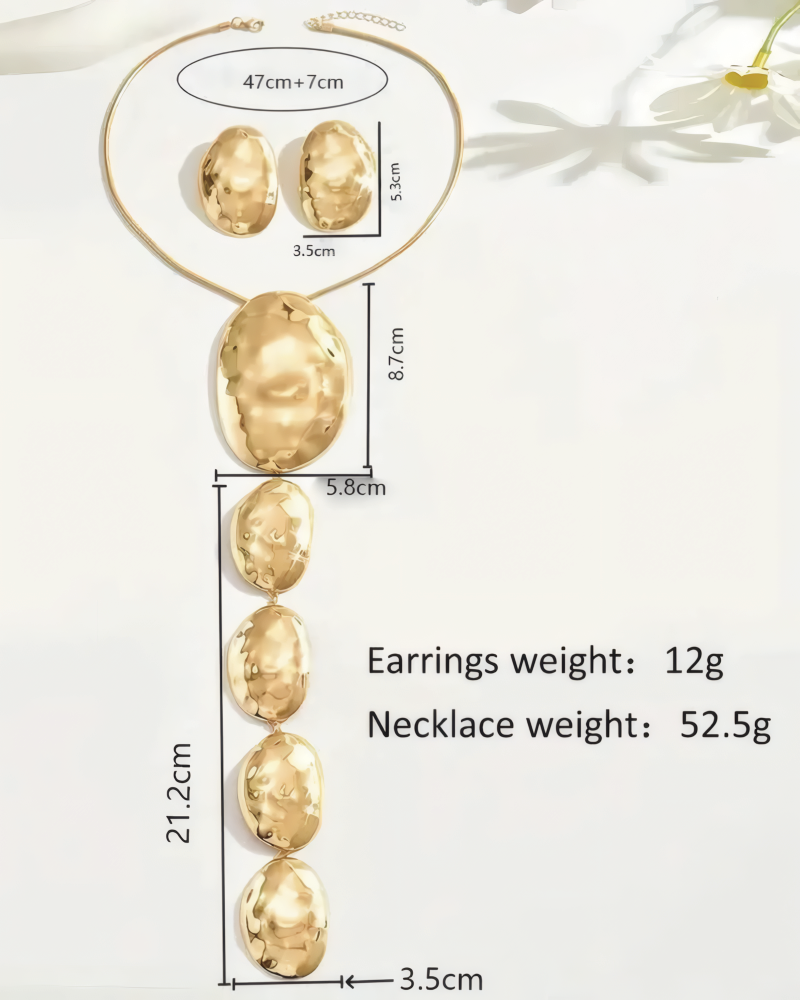 Statement Necklace Earrings Set