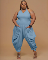 “Flirty Girl” Curvy Harem Jumpsuit