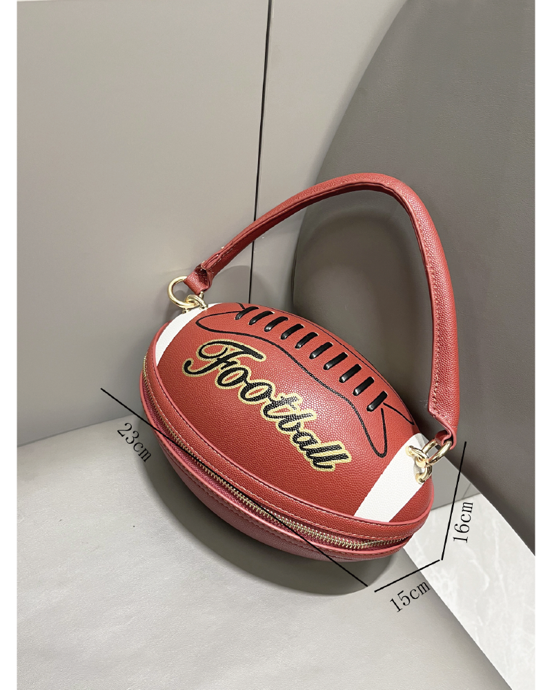 Football-Shaped Clutch