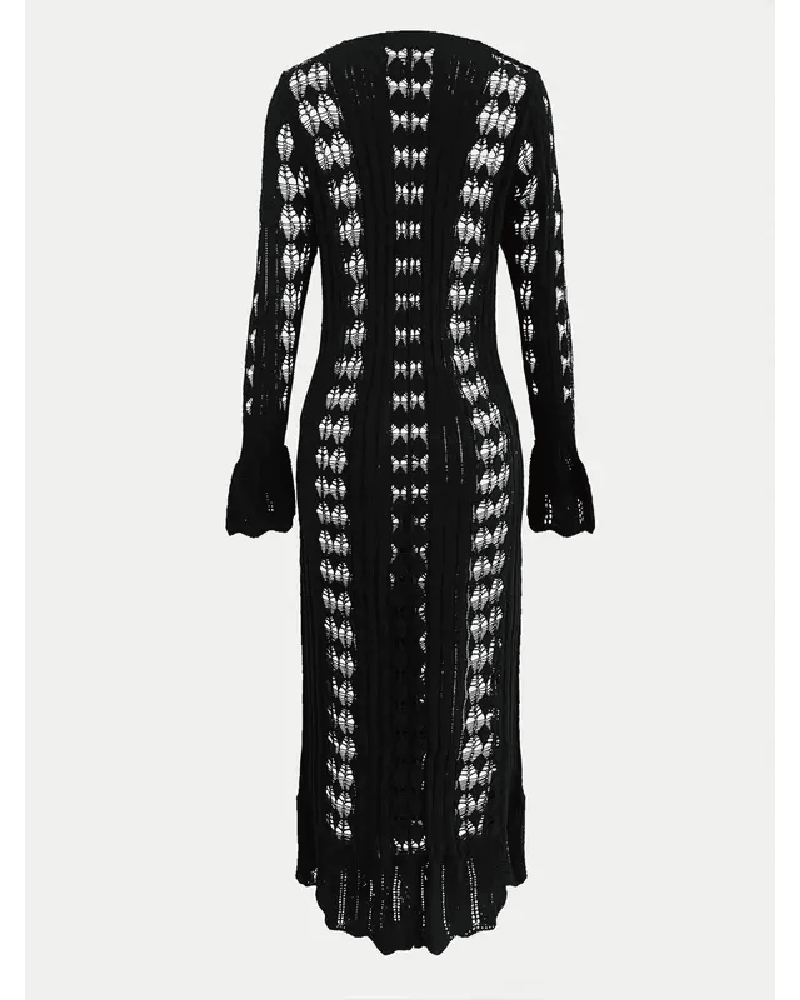 Boho Chic Long Cardigan with Buttons