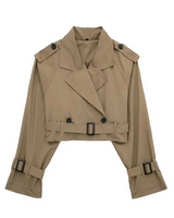 Crop Trench Coat