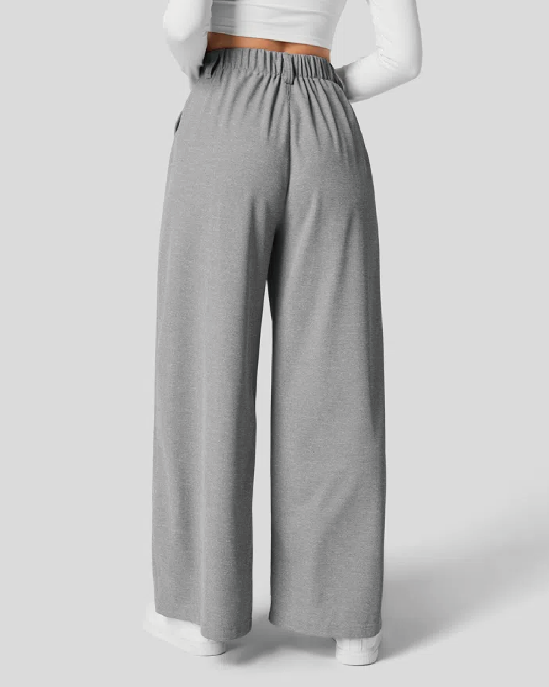 Wide Leg Waffle Work Pants