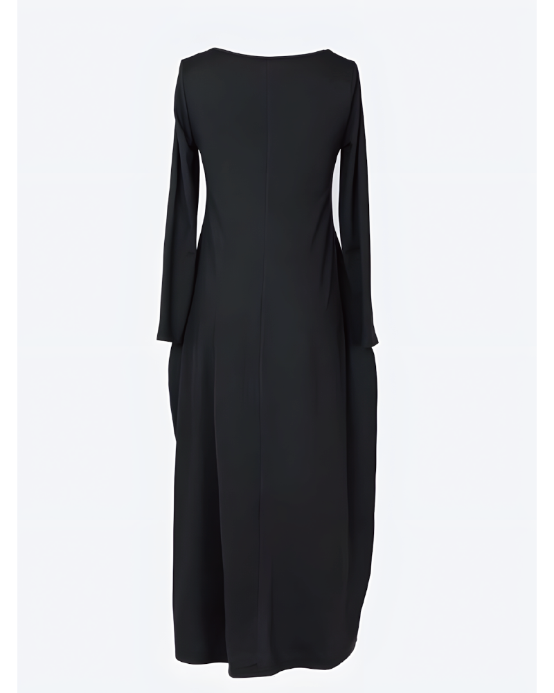 Solid Color Pocket Lounge Dress