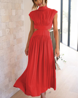 Elegant High Neck Dress