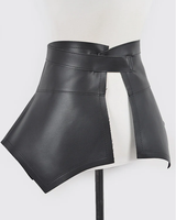 FAUX LEATHER SKIRT BELT